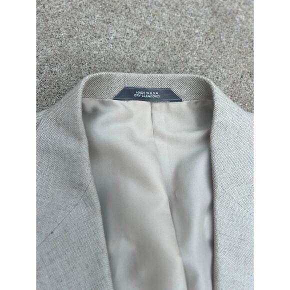 Vtg Haggar Jacket Men Size 44 Single Breasted Two Button Tailored Sport Coat - Picture 4 of 6